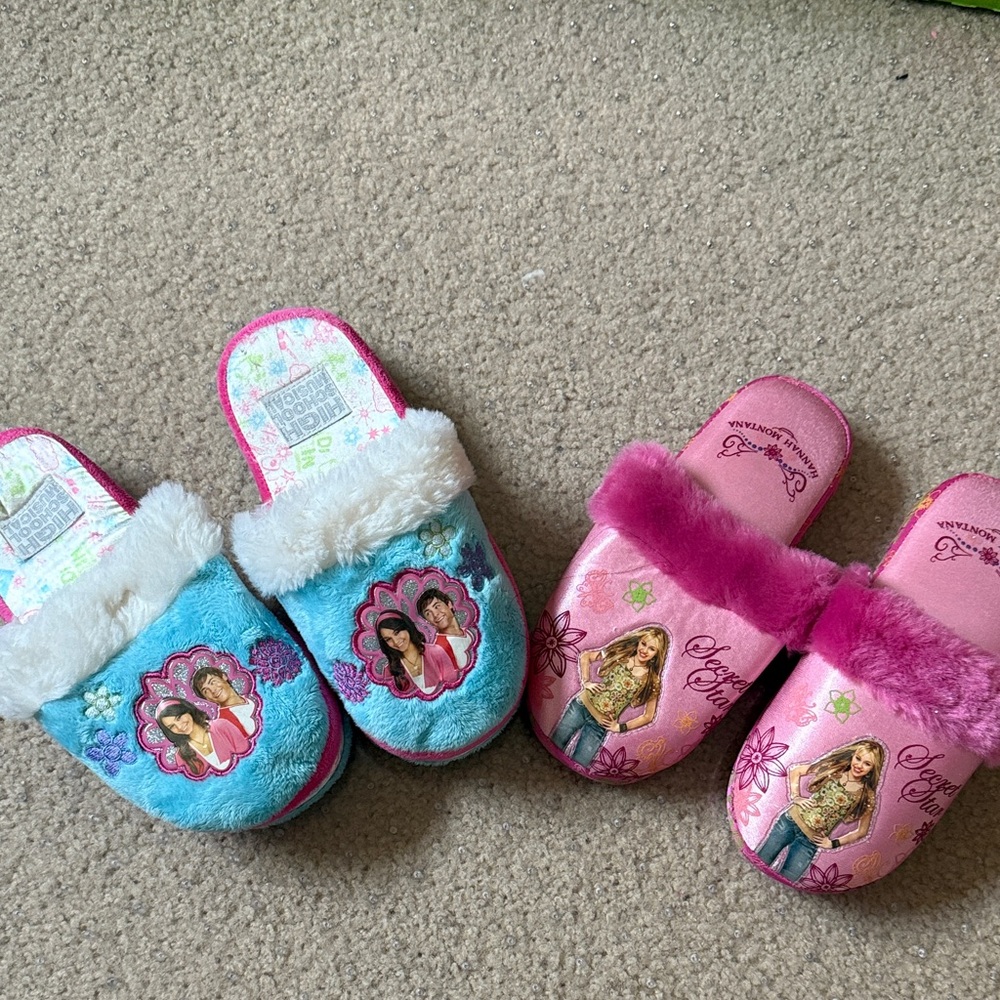 Hannah Montana and High School Musical Slipper Sets